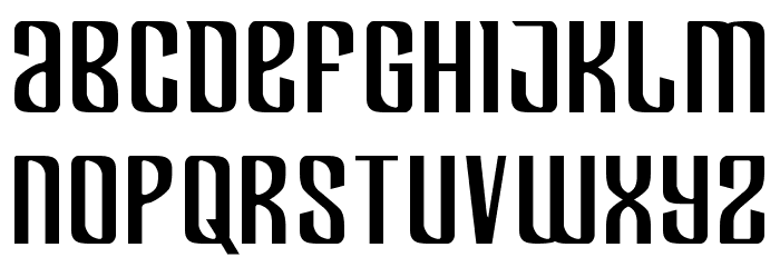 Department H Font LOWERCASE