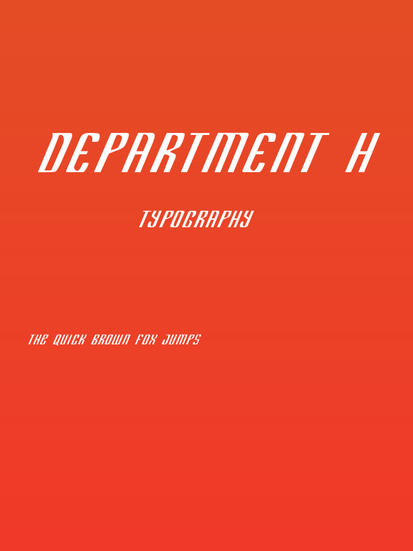 Department H Poster