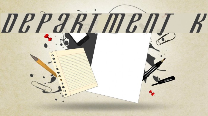 Department K Example 3