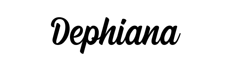 Dephiana  フリーフォントのダウンロード