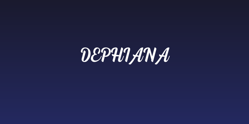 Dephiana Social Header