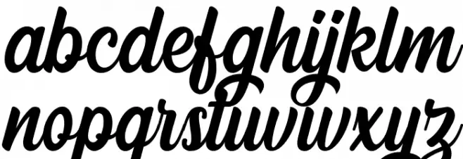 Dephiana 字体 小写