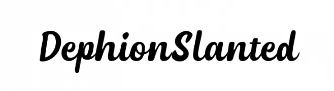 DephionSlanted  font caratteri gratis