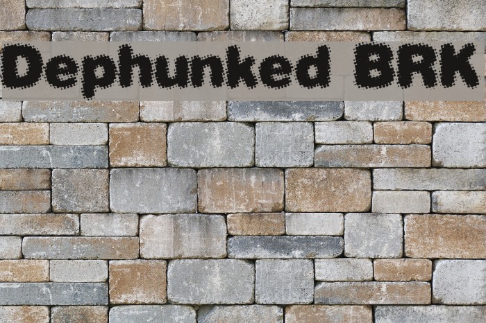 Dephunked BRK Font examples