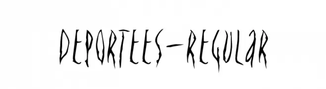Deportees-Regular  font caratteri gratis