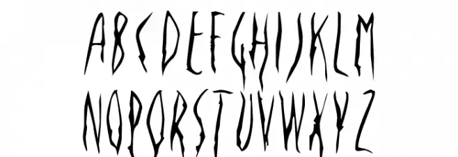 Deportees-Regular フォント 大文字