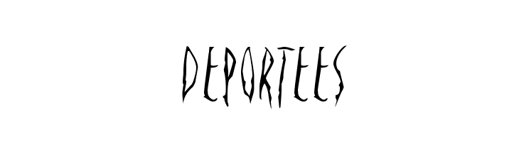 Deportees  les polices de caractères gratuit tlcharger