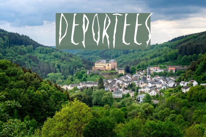 Deportees Font examples