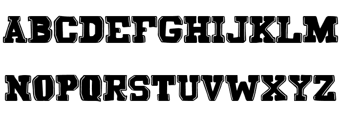 Deportivo Nacional Font UPPERCASE