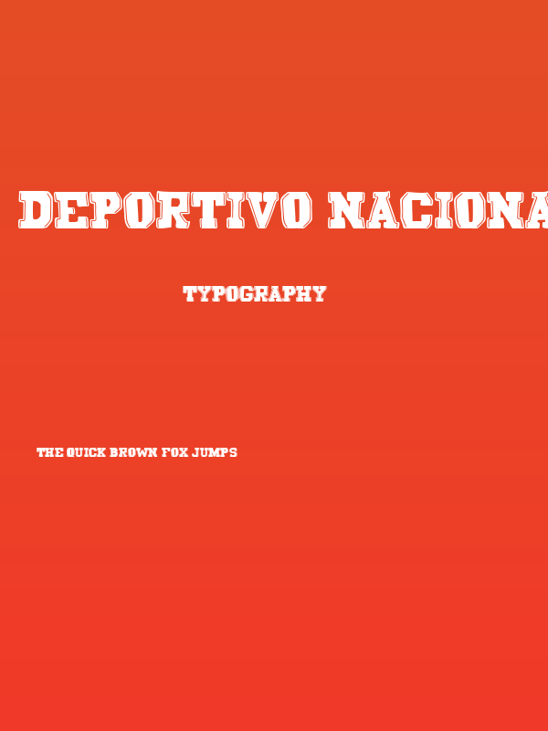 Deportivo Nacional Poster