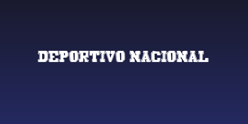 Deportivo Nacional Social Header