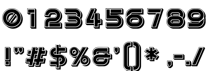 Depot Filled Regular Font OTHER CHARS