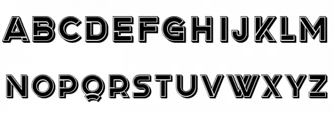 Depot Filled Regular 字体 大写