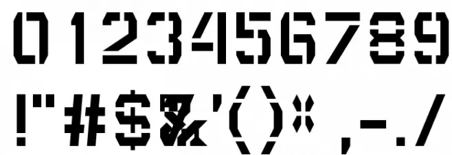 DepotTrapharet Font OTHER CHARS