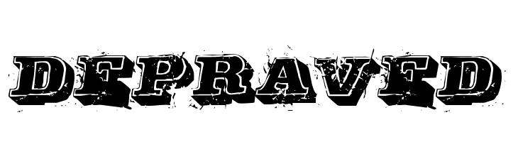 Depraved Font