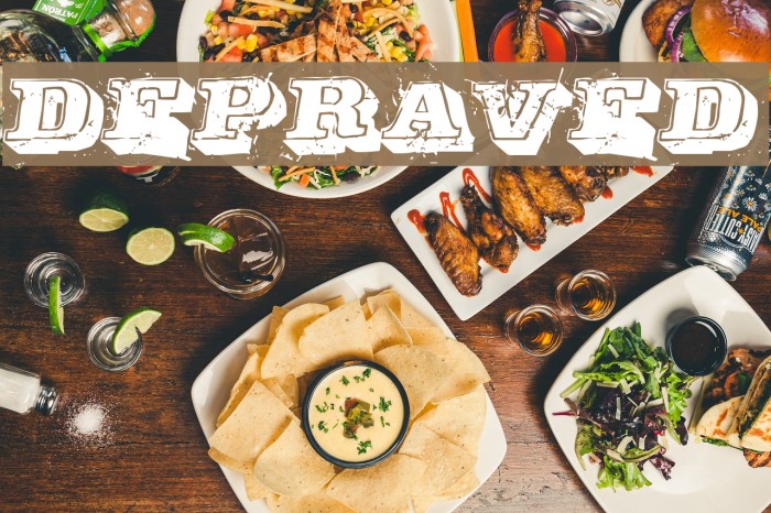 Depraved Font examples