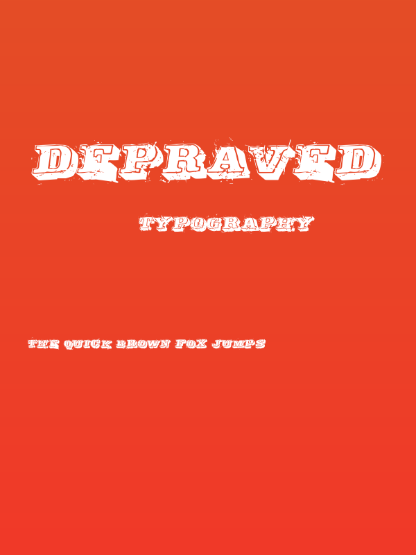 Depraved Poster