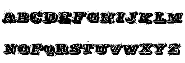 Depraved Font LOWERCASE