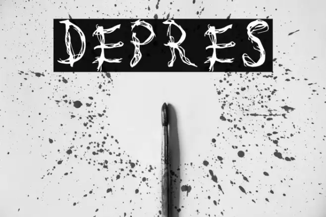 Depres 字体 examples