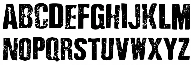 Depressionist 3 Revisited Schriftart Groß