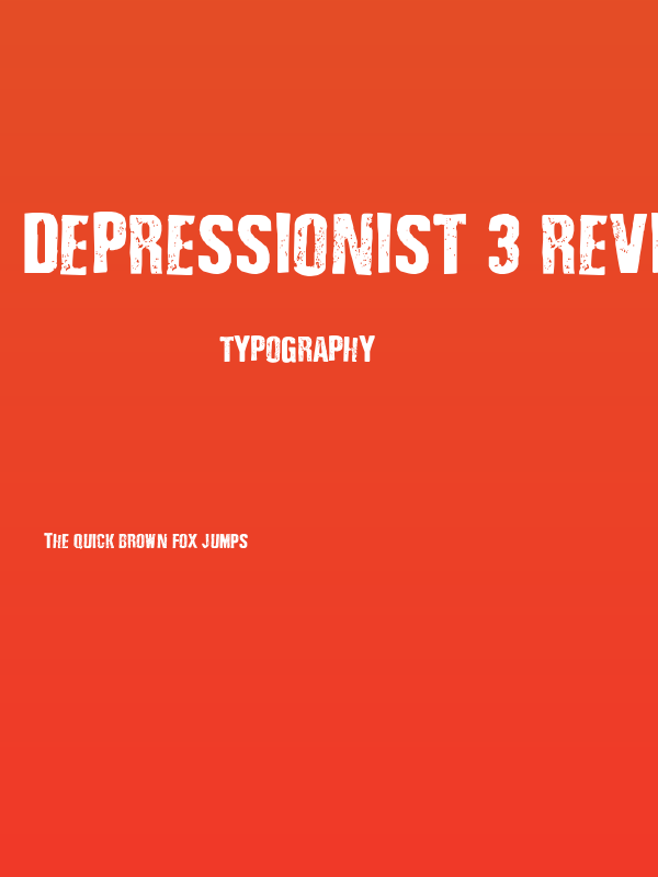 Depressionist 3 Revisited Poster