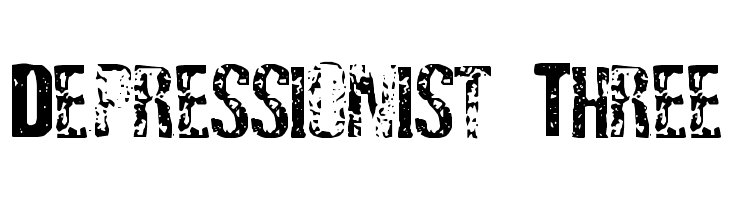 Depressionist Three Font