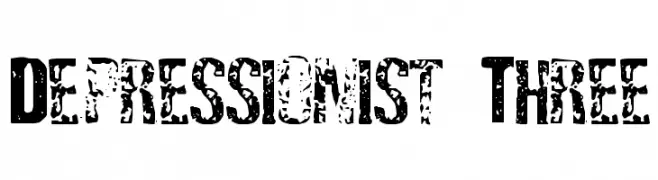Depressionist Three  Fuentes Gratis Descargar