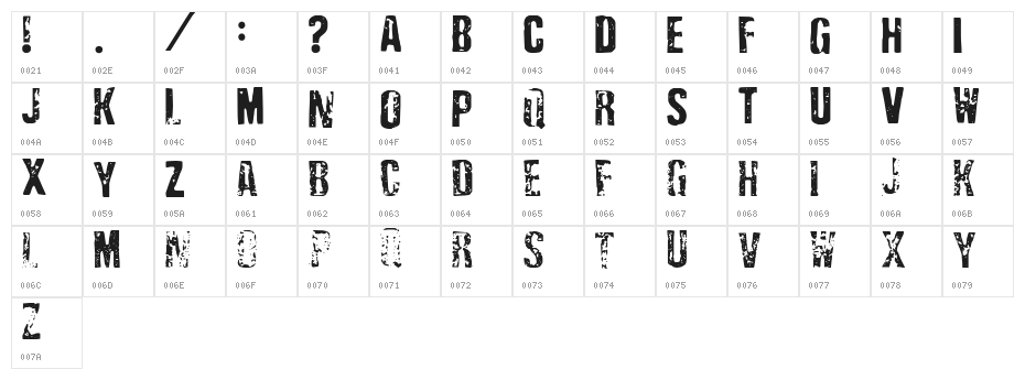 Depressionist Three Character Map