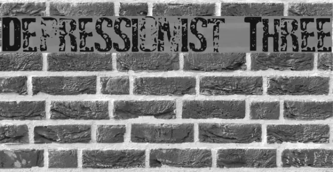 Depressionist Three Font examples