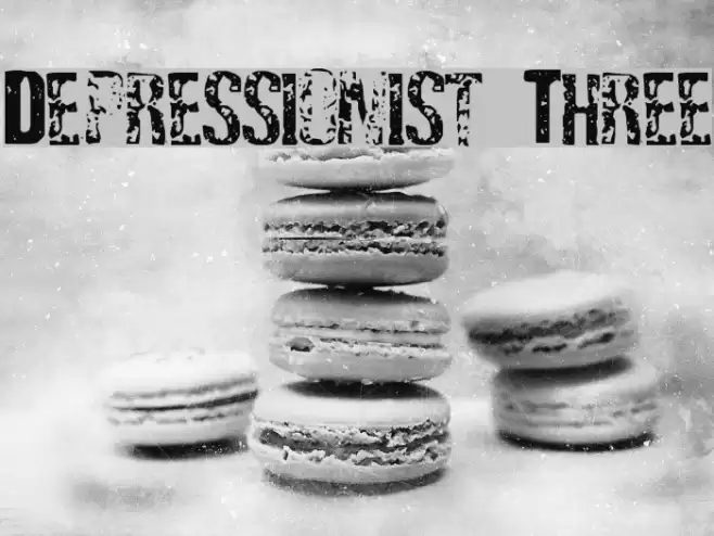 Depressionist Three Font examples