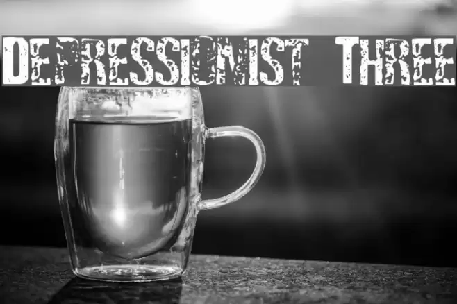 Depressionist Three Font examples