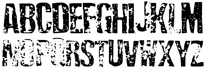 Depressionist Three Font LOWERCASE