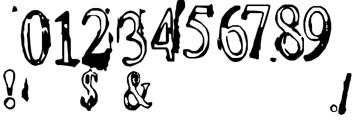 Depressionist v1.0 Font OTHER CHARS