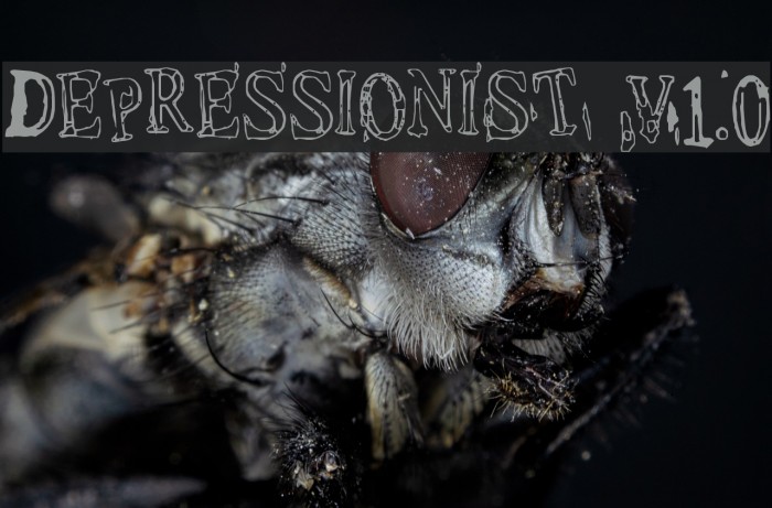 Depressionist v1.0 Font examples