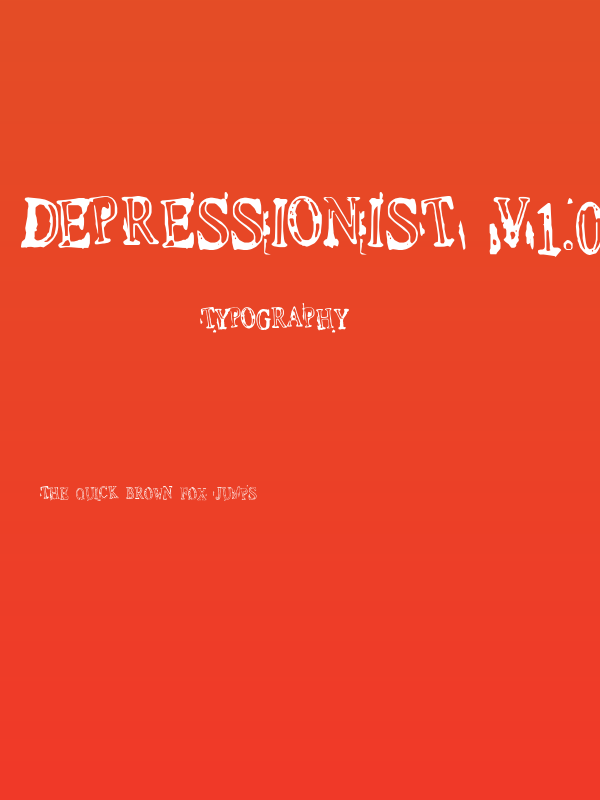 Depressionist v1.0 Poster