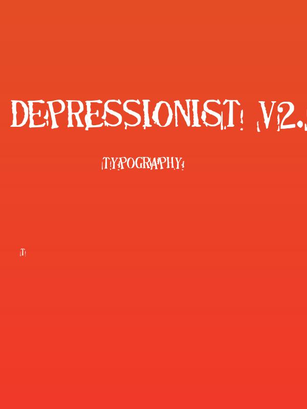 Depressionist v2.0 Poster
