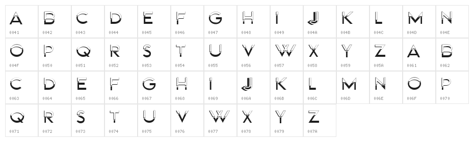 Depth of Field Regular Character Map
