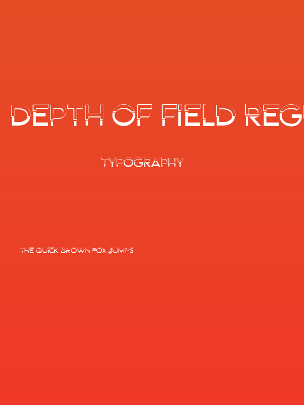 Depth of Field Regular Poster