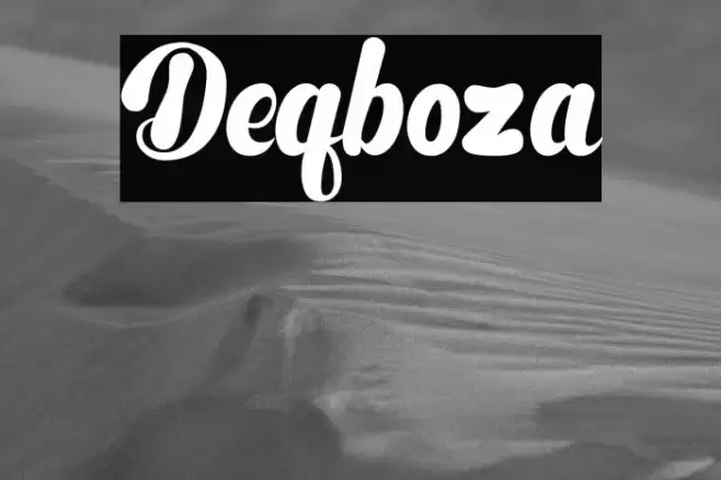 Deqboza Font examples