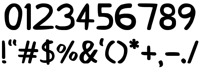Der Neue Spargel Font OTHER CHARS