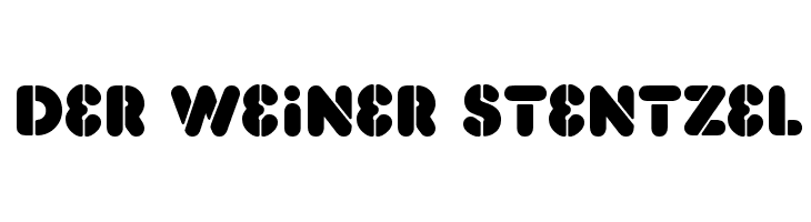 Der Weiner Stentzel Font