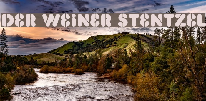 Der Weiner Stentzel Font examples