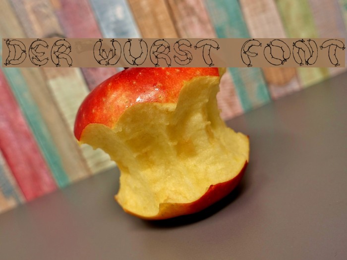 Der Wurst Font Font examples