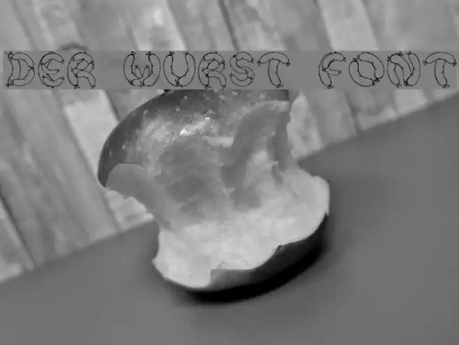 Der Wurst Font Font examples