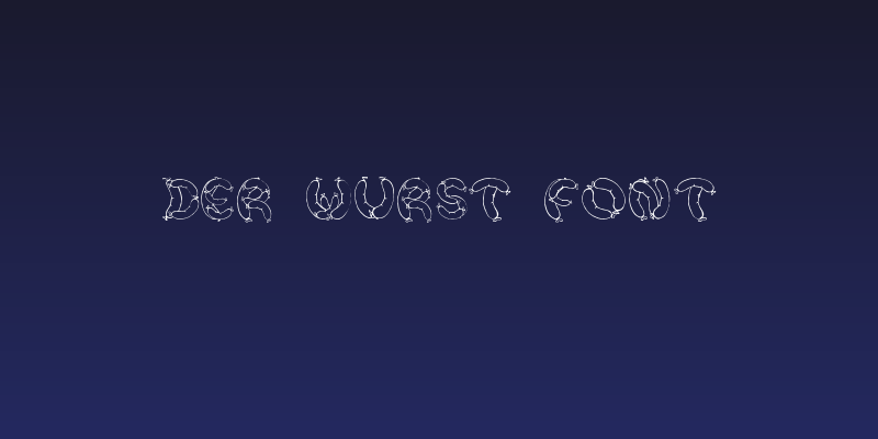 Der Wurst Font Social Header