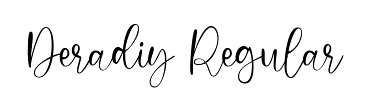 Deradiy Regular  Free Fonts Download