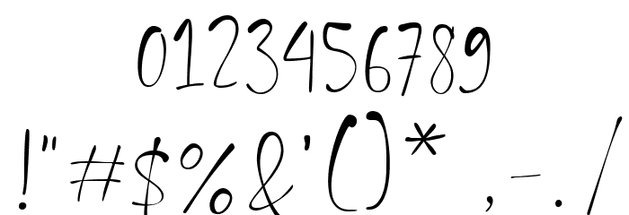 Deradiy Regular Font OTHER CHARS