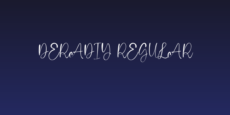Deradiy Regular Social Header