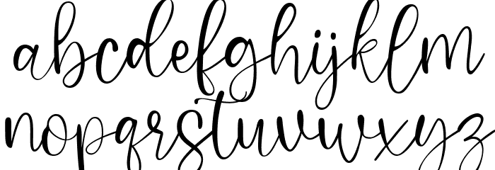 Deradiy Regular Font LOWERCASE