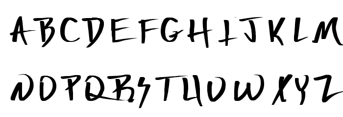 Deranged 4 Font LOWERCASE